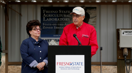 Isheim Family speaking at University Farm
