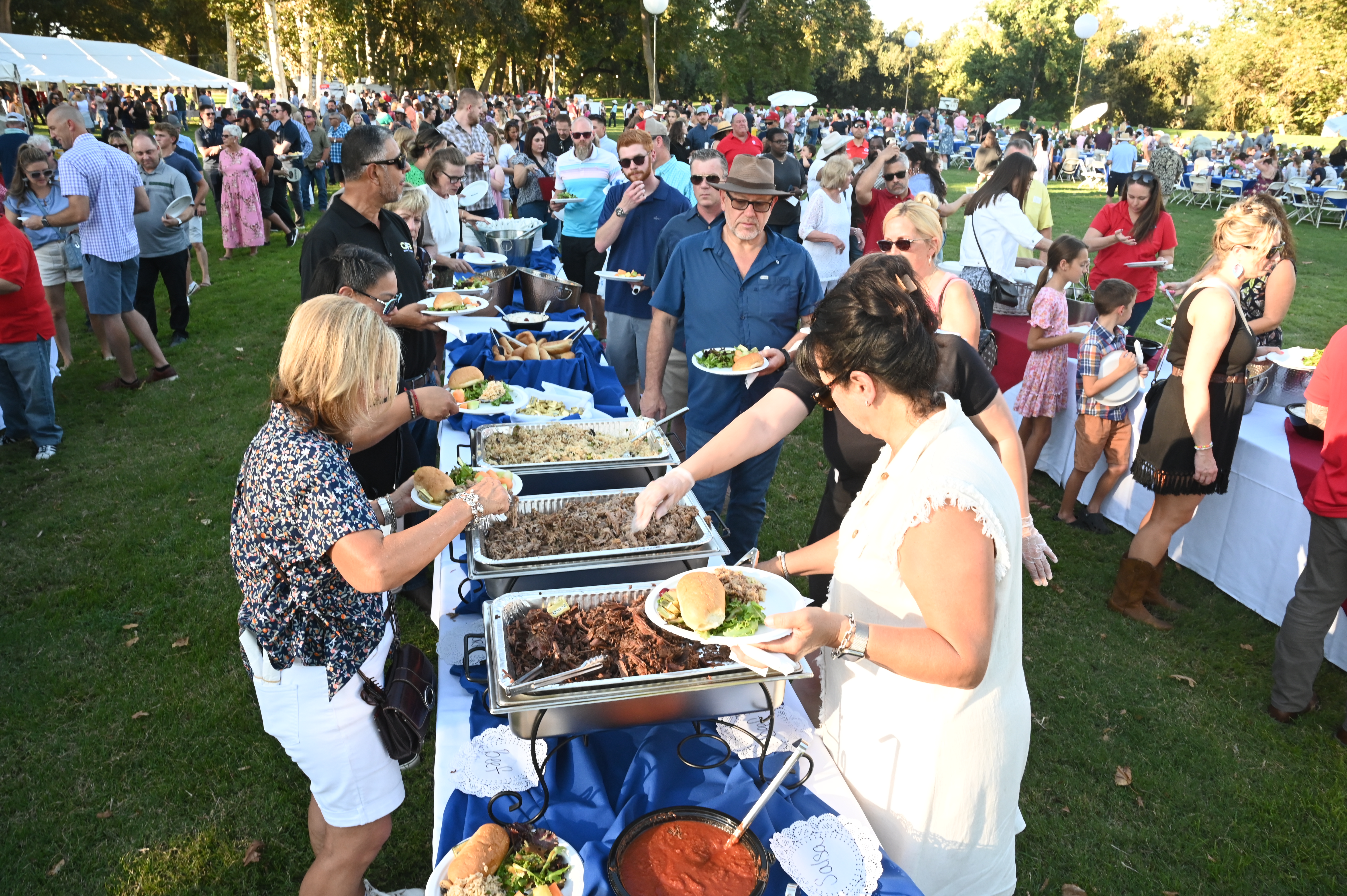 Guests enjoying the 2024 Ag Boosters BBQ