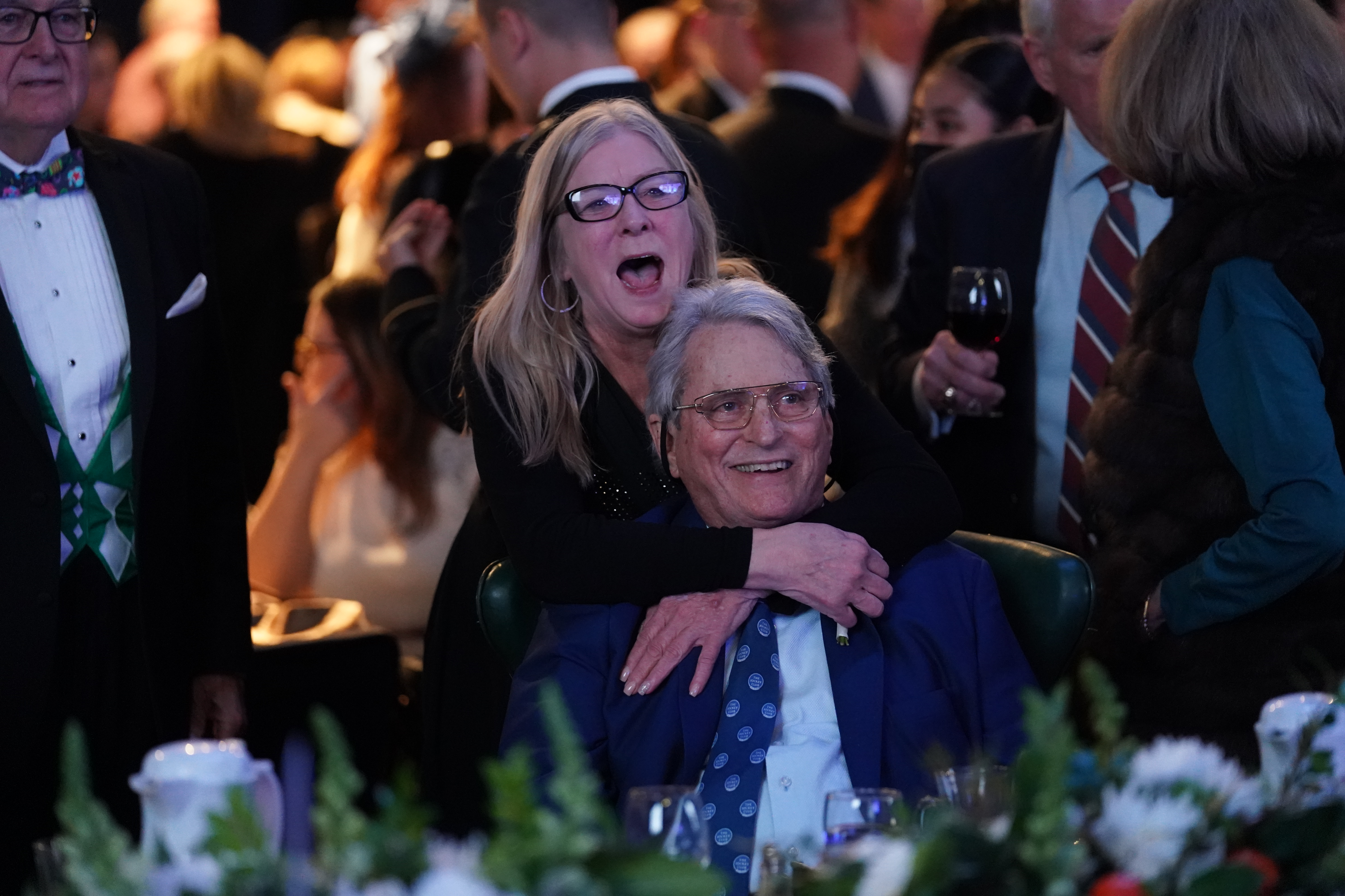 Dr. John C. Harris with Debbie Correia at the Ag One Community Salute.