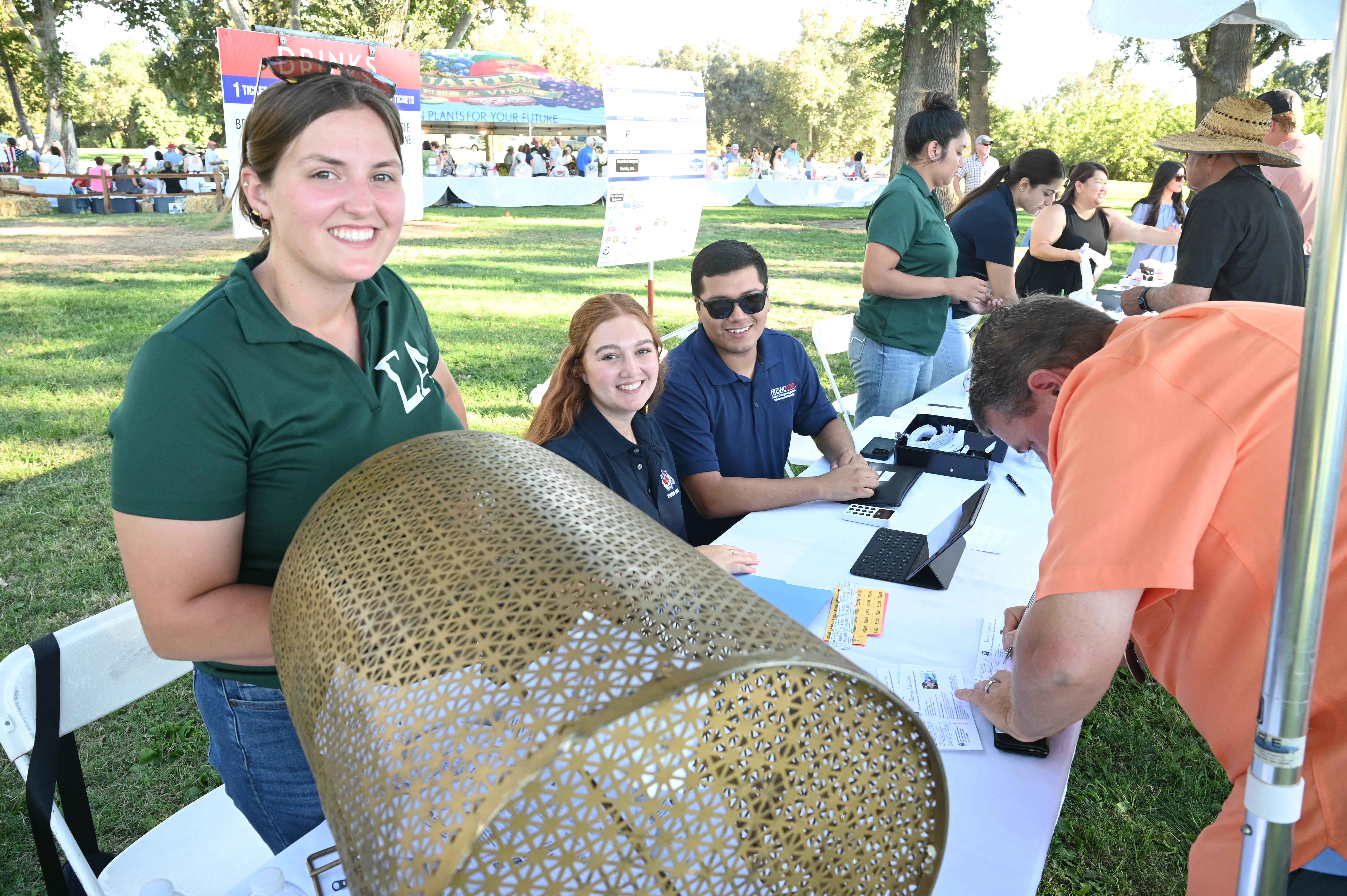 Students Assisting at Registration