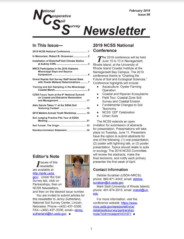 NCSS Newsletter