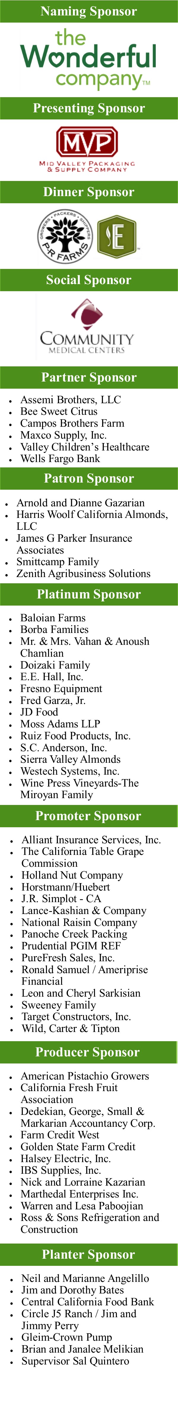 Salute Sponsors