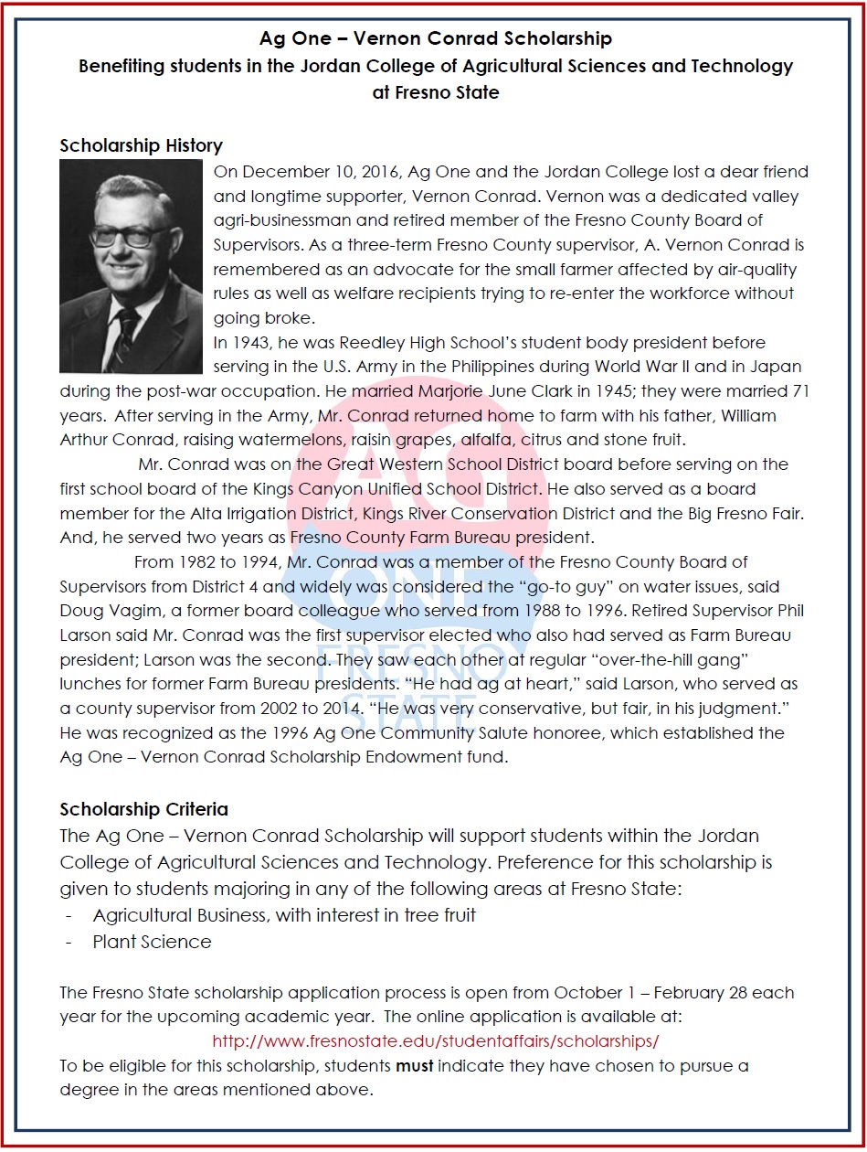 Vernon Conrad Endowment Description