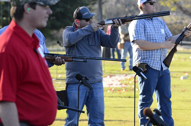 Team of shooters enjoying the Ag One Trap Shoot