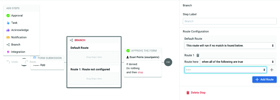 customize branch options