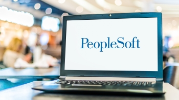 Laptop with PeopleSoft open