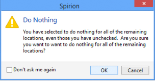 spirion skip confirm