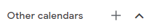 Other Calendar Tab in Google Calendar