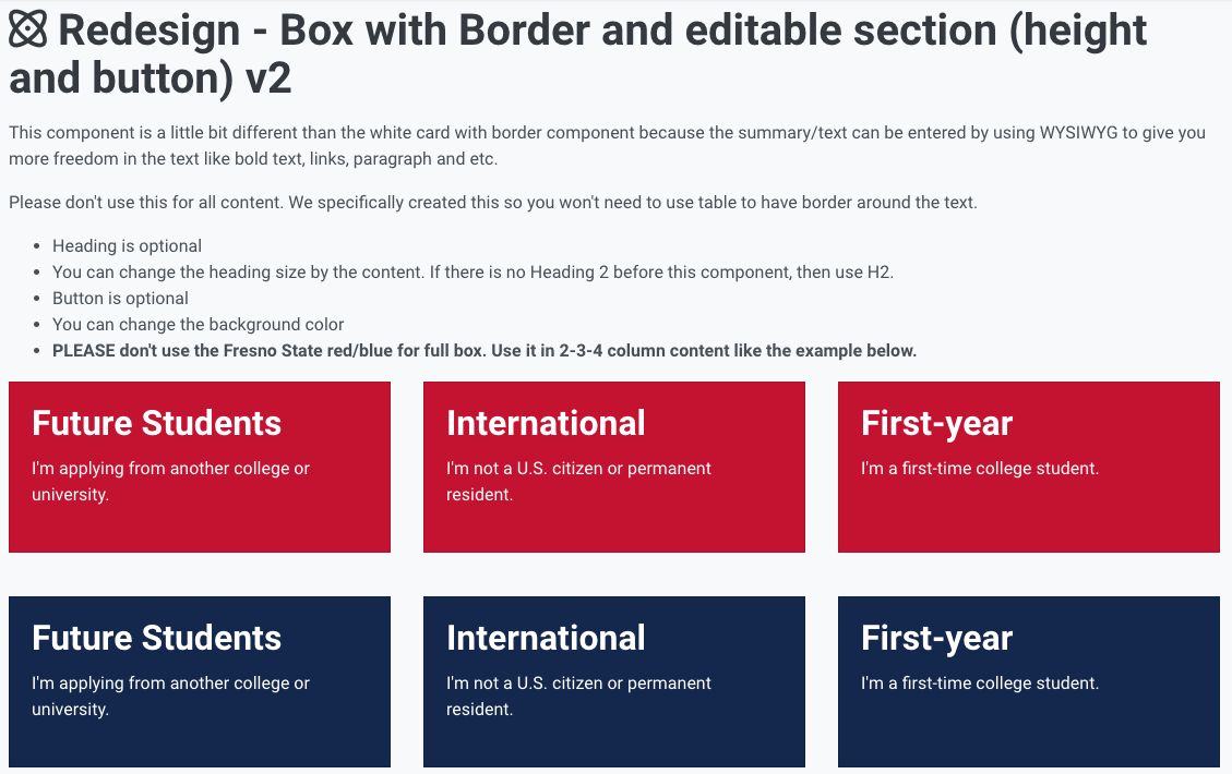 Box with Border and Editable Section Screenshot